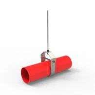 Flexibilní podpěra a závěs s jednou trubkou